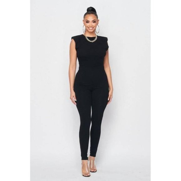 From The Top Jumpsuit-In Black - Picture 7 of 8